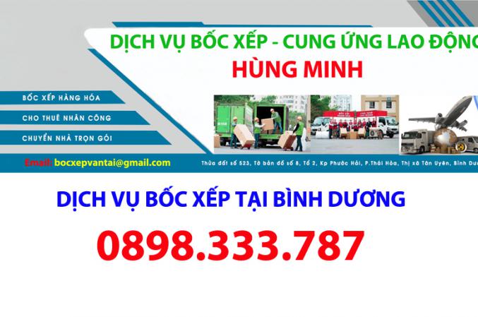CÔNG TY BỐC XẾP TẠI TP DĨ AN: 0898.333.787
