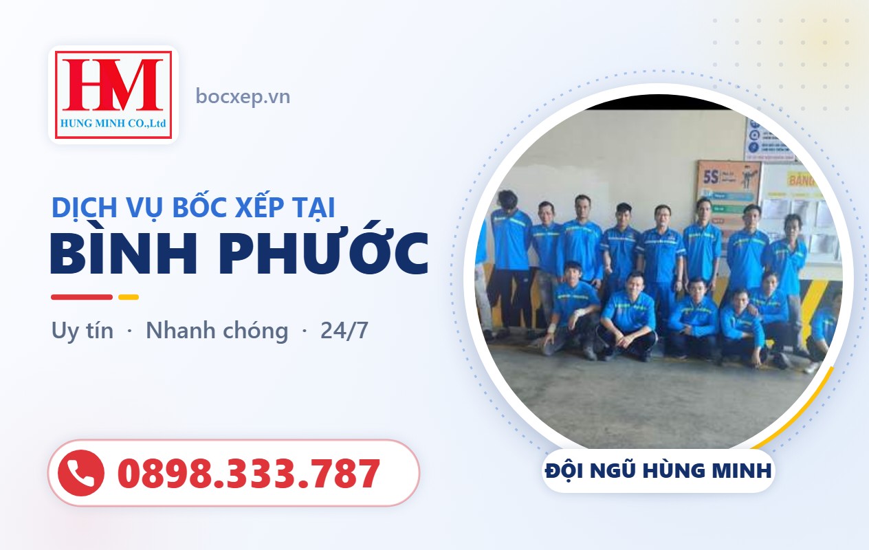 CÔNG TY DỊCH VỤ BỐC XẾP TẠI BÌNH PHƯỚC